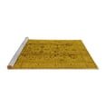 thumbnail image 2 of Ahgly Company Machine Washable Indoor Rectangle Oriental Yellow Traditional Area Rugs, 2' x 5', 2 of 4