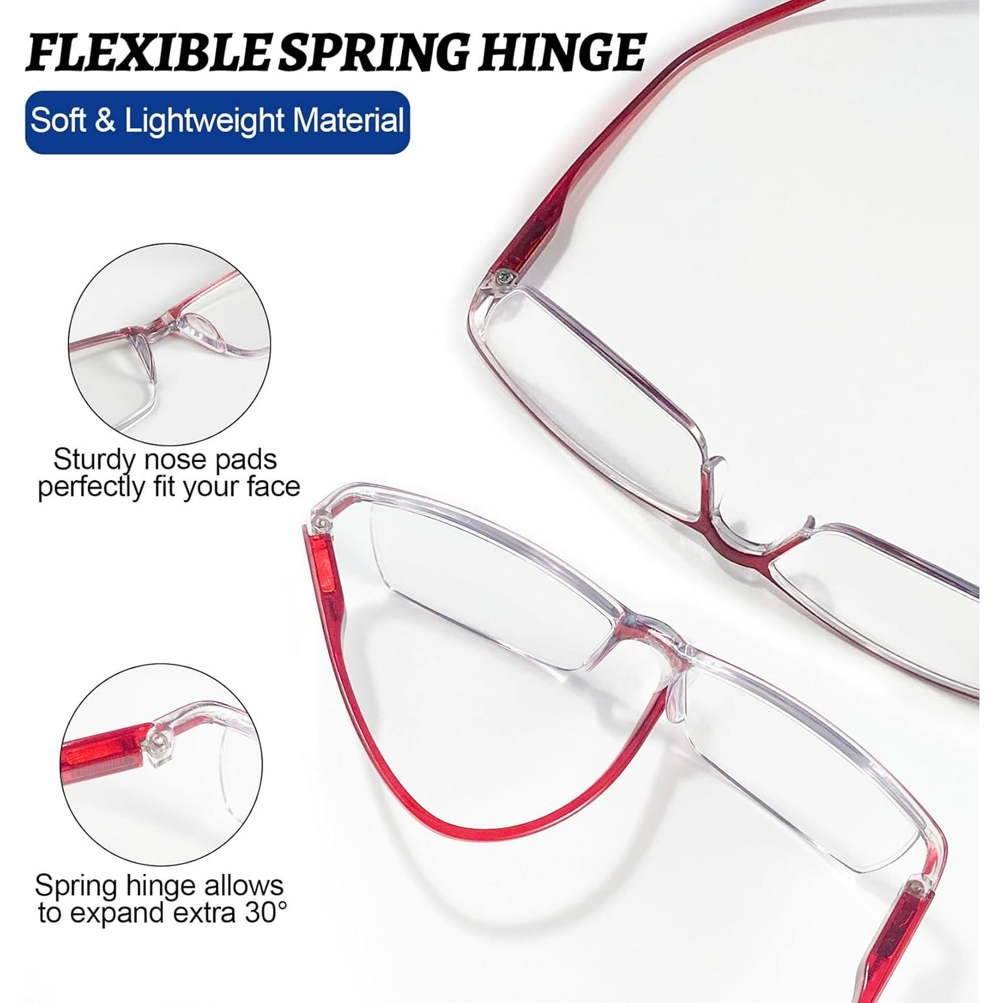 Eyekepper Paquete De 4 Lentes De Lectura Con Bloqueo De Luz Azul Para Mujer Tenido Ambar 1 50