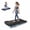 Black- with vibration mode, variant on CURSOR FITNESS Walking Pad with Adjustable Height,Under Desk Treadmill for Home Office,Folding Treadmill with 3.0 HP Motor,LED Display,Remote Control,350 lb Capacity