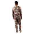 thumbnail image 3 of Treel Adult Mens Coral Fleece Camo 2 Piece Pajama Top and Pants Set, M, Orange, 3 of 6