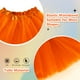 thumbnail image 3 of Falda tutú BFONS para mujer de tul naranja de 3 capas, 3 of 7