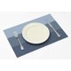 thumbnail image 3 of Zhuge Juego de 6 manteles individuales para mesa de cocina, comedor, de vinilo tejido, lavables, decoración de mesa, aislamiento térmico, resistente a las manchas (azul), 3 of 5