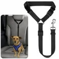 thumbnail image 2 of Solid Color Two-in-one Pet Car Seat Belt Nylon Lead Leash Backseat Safety Belt Adjustable Dogs Harness Collar Pet Accessories, 2 of 7