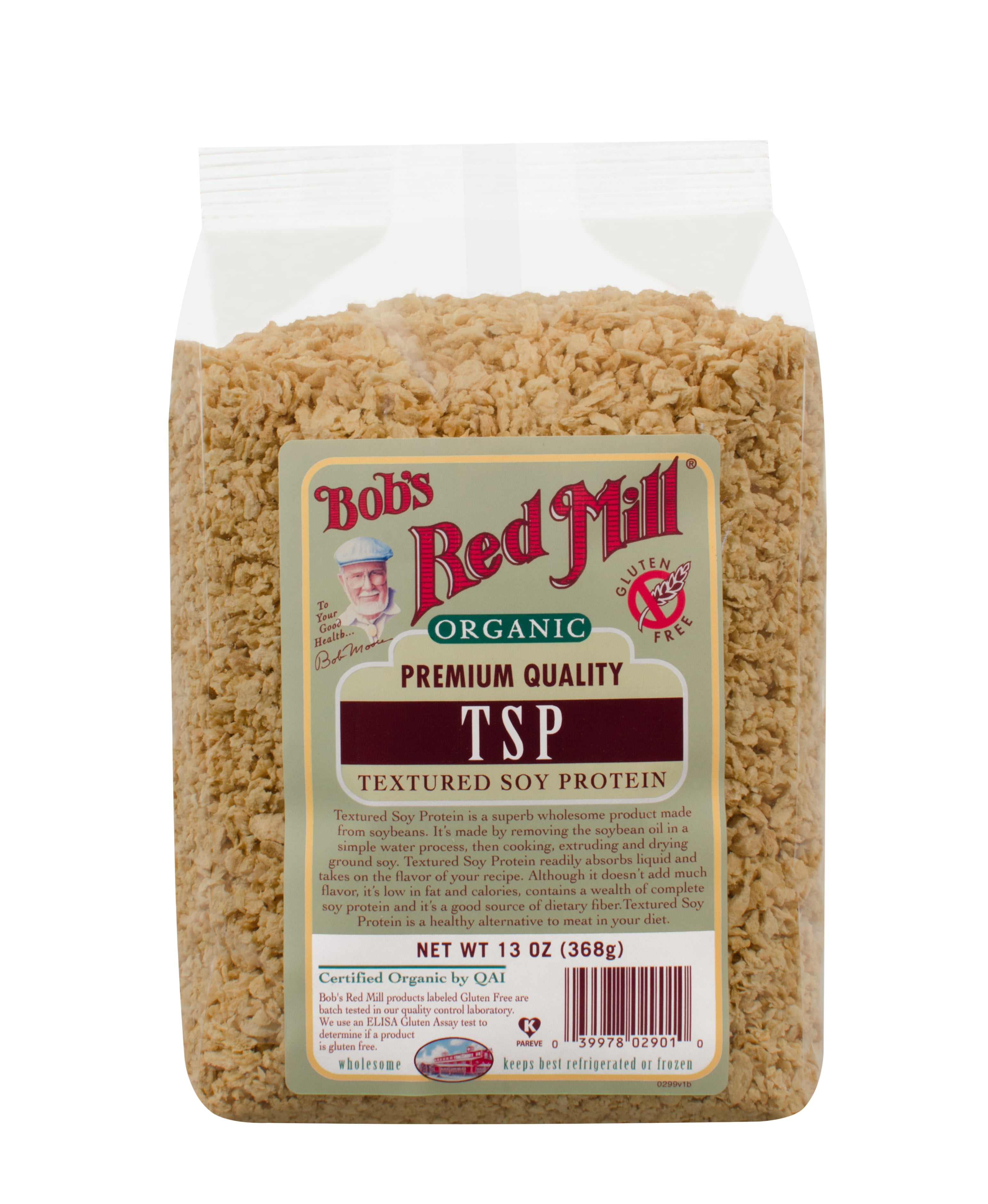Bob's Red Mill Organic Textured Soy Protein, 9g Protein, 13.0 Oz