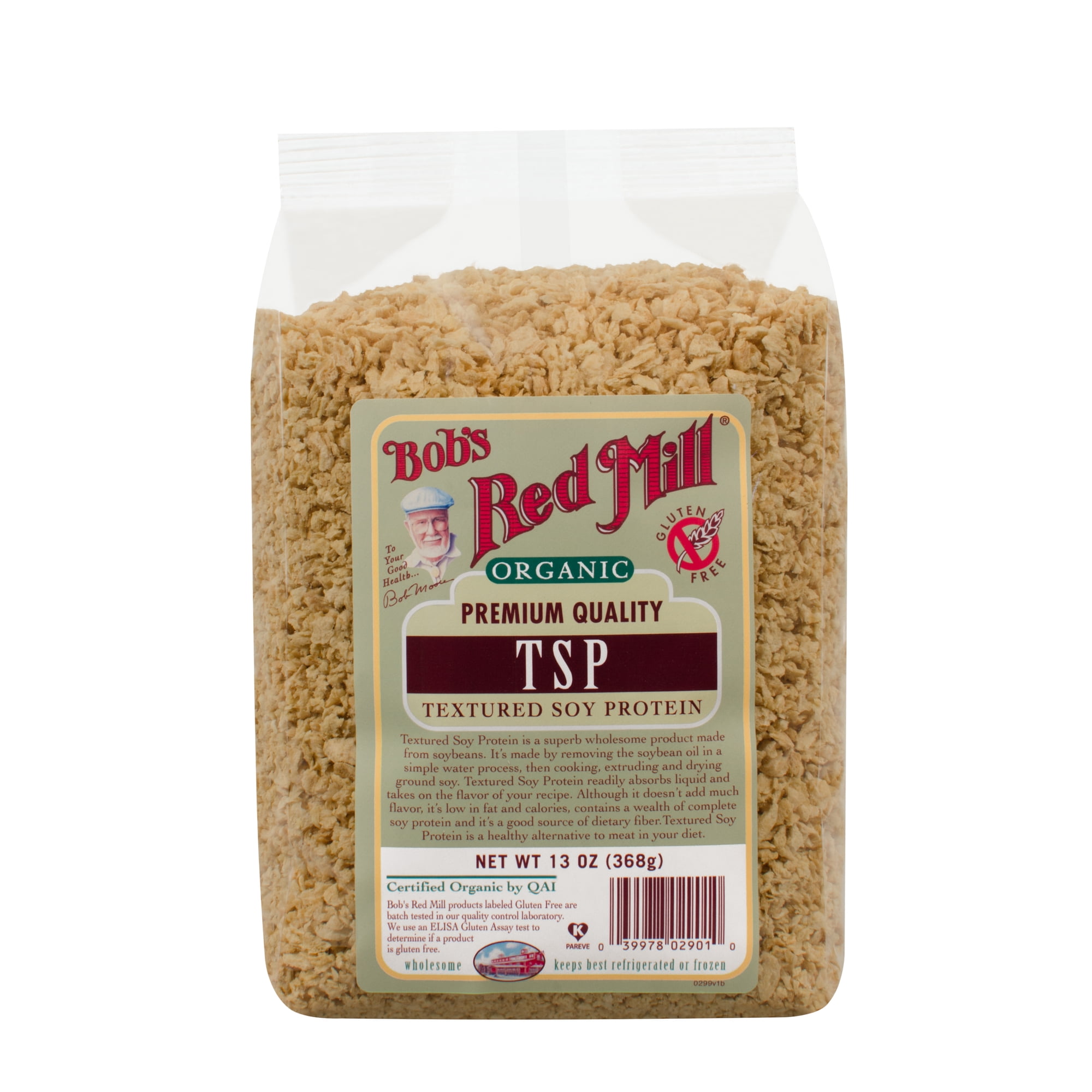 Bob's Red Mill Organic Textured Soy Protein, 9g Protein, 13.0 Oz