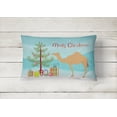 thumbnail image 2 of Carolines Treasures BB9184PW1216 Arabian Camel Dromedary Christmas Canvas Fabric Decorative Pillow, Teal, 12H x16W,, 2 of 3