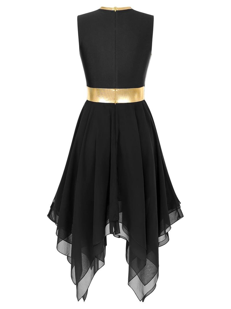 black praise dance dresses inhzoy Womens Color Block Worship Dress 3XL Style Season Description:SPRING 2025 DELIVERY 2