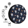 thumbnail image 4 of Wukai Panda Astronaut Print Spare Tire Cover for RV Trailer,Waterproof PVC Faux Leather Wheel Cover Fit for Truck,Trailer,RV,SUV,Camper and Most Vehicle-14 inch, 4 of 6