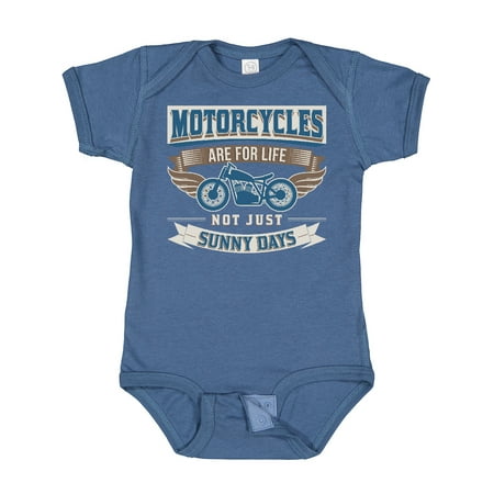 

Inktastic Motorcycles Are for Life Biker Gift Baby Boy or Baby Girl Bodysuit