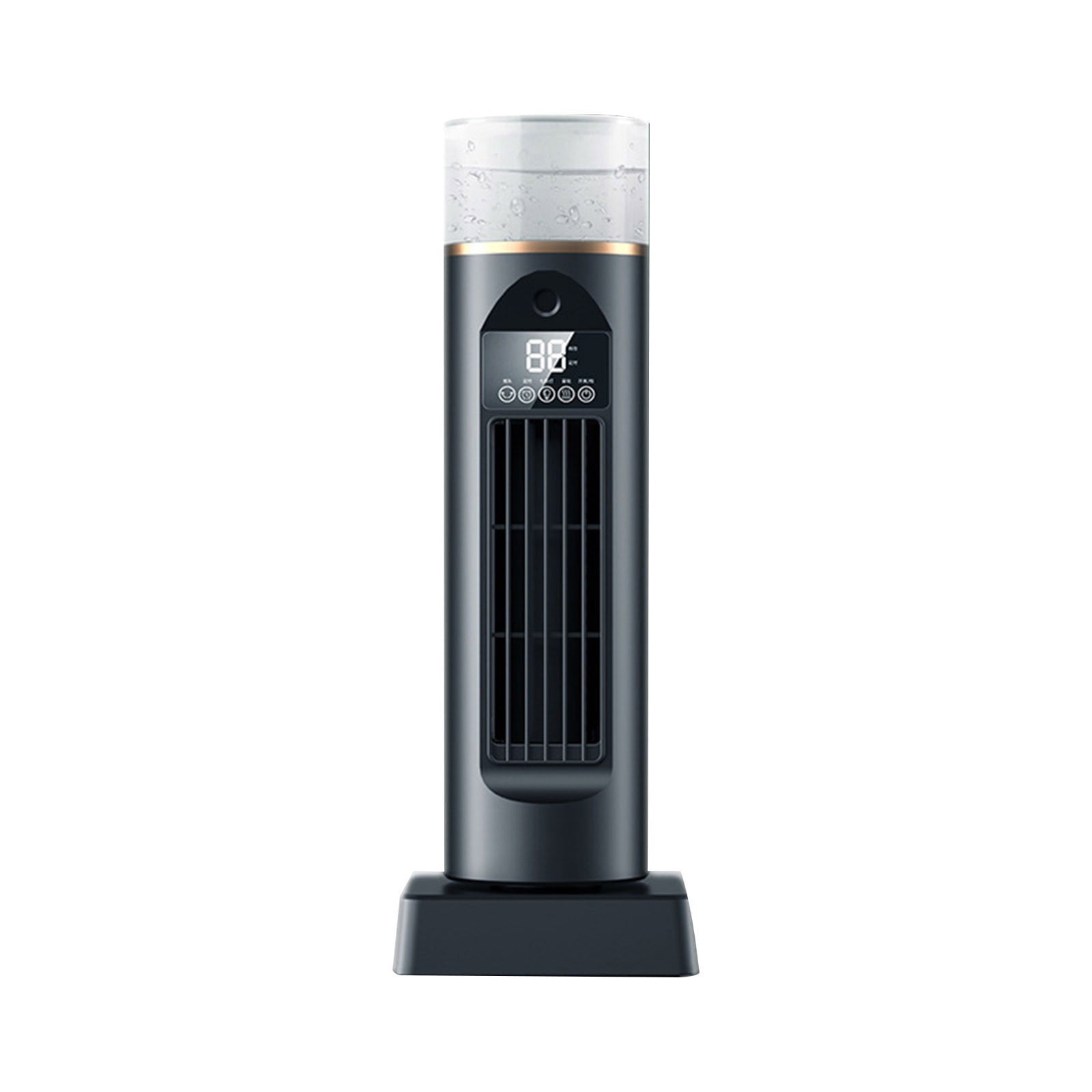 KtEli Oscillating Tower Fan with 6 Speeds and Humidification, Bladeless Desk Table Fan Quiet Under 40dB, 120° Wide Oscillation for Bedroom, Office, Kitchen, Small Space-Saving 13.5-Inch USB Mist Fan