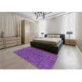 thumbnail image 5 of Ahgly Company Machine Washable Indoor Rectangle Transitional Bright Purple Area Rugs, 8' x 12', 5 of 7