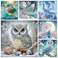 thumbnail image 6 of Polar Animal Pearl Art DIY Kit for Adults,3D Diamond Painting Craft with Pearl Beads,Beginner Friendly Winter Wall Art and Home Decor,F, 6 of 7