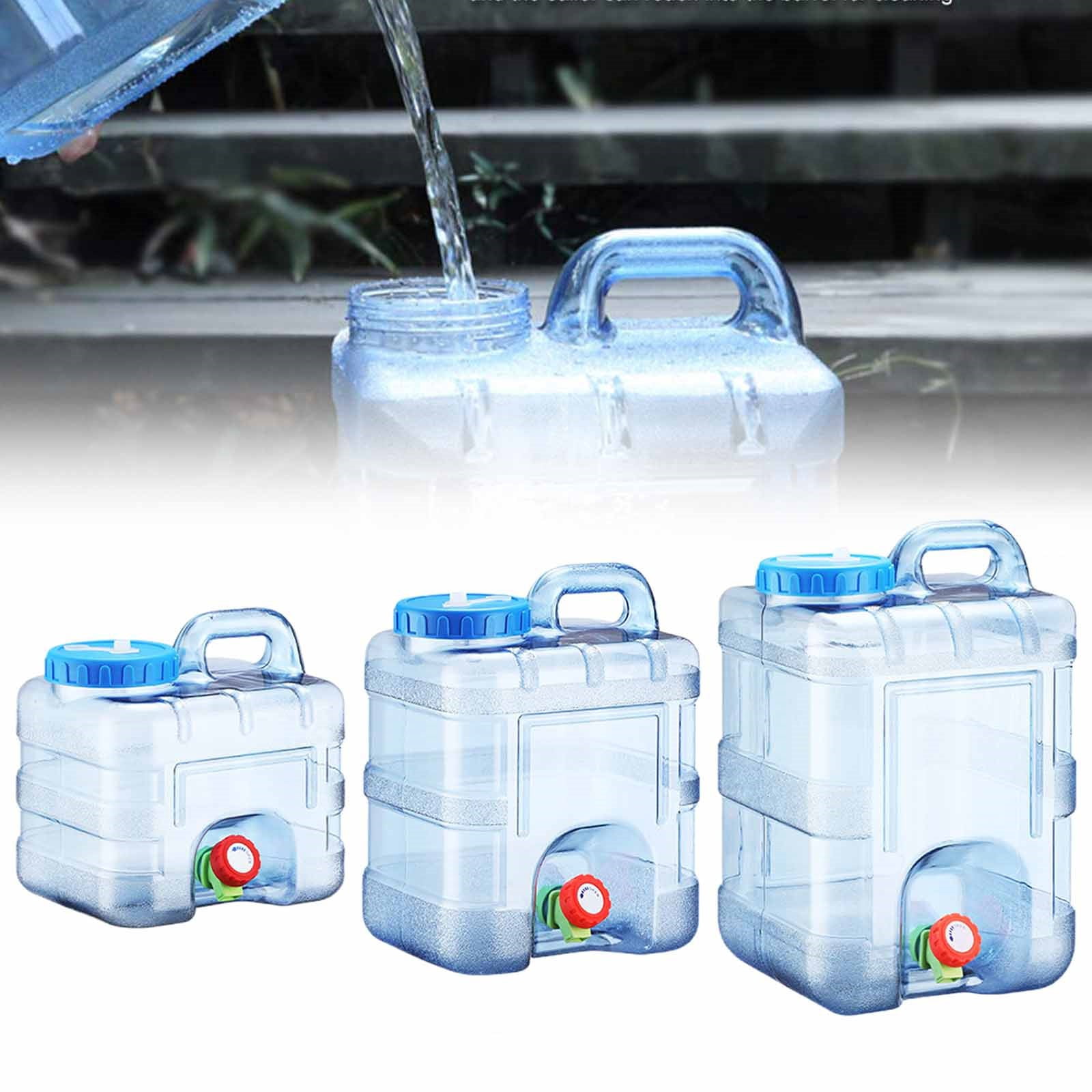Outdoor Camping Square Water Tank Clear Out,Miayilima Camping Water Tank with Faucet Emergency Water Storage for Outdoor Camping Hiking 10 Liters