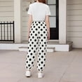 thumbnail image 6 of Toddler Kids Cotton Linen Harem Pants Baby Girls Floral Joggers Bloomers Baggy Sweatpants Double Layer Athletic Active Wear, 6 of 6