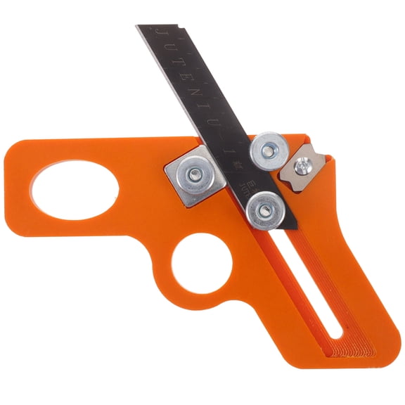 Pretyzoom Orange ABS Steel Hand Planer for Pet Use Smooth Trimming and Chamfering
