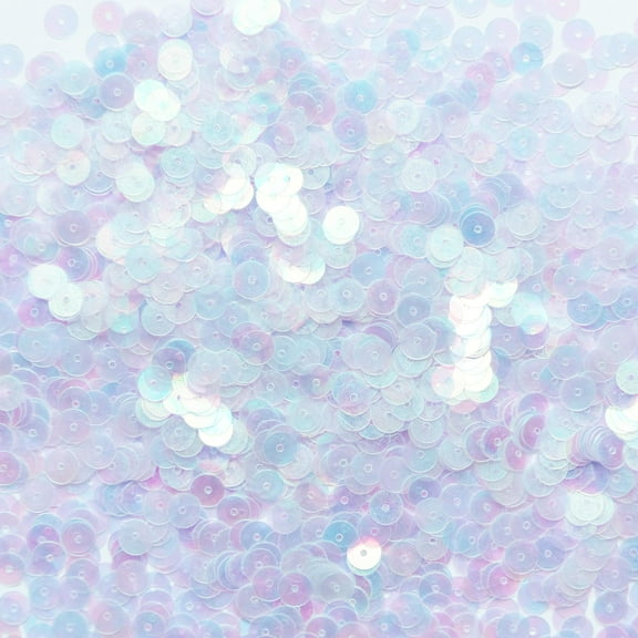 Crystal Clear Sequins 6mm Aurora Rainbow Shiny Iridescent Made in USA