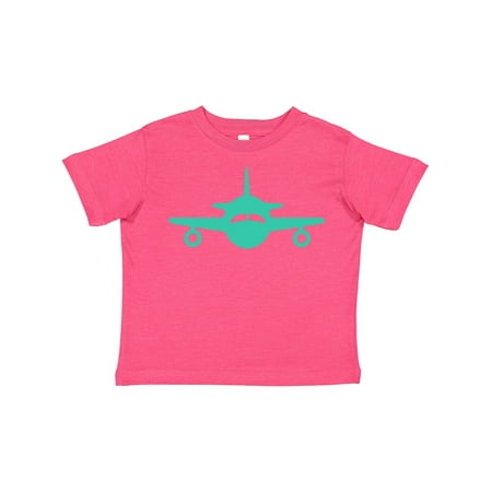 

Inktastic Cute Teal Airplane Gift Toddler Boy or Toddler Girl T-Shirt