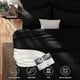 thumbnail image 2 of Juego de edredón CozyLux para cama de tamaño completo en una bolsa, 7 piezas, negro, 2 of 7
