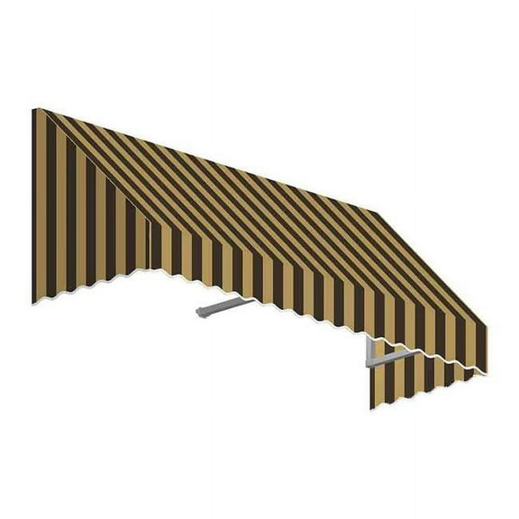 Awntech EF1030-US-3BRNT 3.38 ft. San Francisco Window & Entry Awning, Brown & Tan - 16 x 30 in.