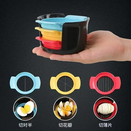 

Three in One Egg Cutter Multifunctional Egg Cutter Household Egg Divider Egg Slicer Cutter