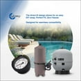 thumbnail image 3 of Pool Filter Pressure Gauge, CARBO INSTRUMENTS, Clean Filter Indicator for Swimming Pool Filter, Spa, Aquarium, 0-60 psi, 1/4" NPT Brass Back Connection, Adjustable Ring to Suit Most Filter Types, 3 of 6