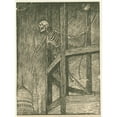 thumbnail image 2 of Edmund Joseph Sullivan 12x14 Gold Ornate Wood Frame and Double Matted Museum Art Print Titled - A Muezzin from the Tower of Darkness Cries, 2 of 4