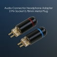 thumbnail image 2 of TAILTOSS 2Pack Metal Headphone Adapter for HiFi Headphone Stereo Conversion 1.9x0.58x0.5cm, 2 of 8