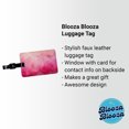 thumbnail image 2 of Pink Ombre Watercolor Faux Leather Travel Luggage Tag, 2 of 7