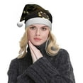 thumbnail image 5 of KLL Christmas Hats for Adults Plush Casino Cards 1 Print Santa Hat Xmas Fluffy Santa Claus Hat for Women Men, 5 of 6