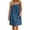 Blue, variant on Jean Dress for Women Adult Backless Cami Dresses Spaghetti Strap Pleated Mini Denim Dress Cozy Loose Fit Summer Dresses Blue M