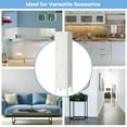 Costway Freestanding Tall Bathroom Storage Linen Tower W/ Doors