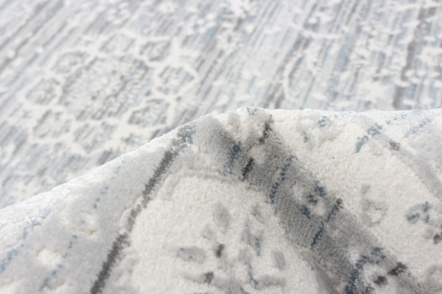 ECARPET Layla Cream, Grey Rug