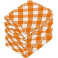 thumbnail image 3 of SKYSONIC Easter Orange Plaid Washcloths, 2 PCS 12x12 Inches Cotton Wash Cloths, Highly Absorbent and Soft Face Towels for Bathroom,Gym,Hotel and Spa, 3 of 7