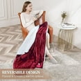 thumbnail image 4 of Heated Blanket Electric Twin Size 62" x 84",Soft Thickened Flannel to Sherpa Electric Blanket,Heating Blanket with 5 Heating Levels & 4 Hours Auto Off,ETL Certified Fast Heating Electric Blanket Twin, 4 of 7