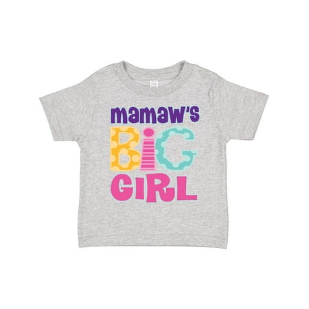 

Inktastic Mamaw s Big Girl Gift Toddler Toddler Girl T-Shirt