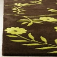 thumbnail image 6 of SAFAVIEH Soho Shelby Abstract Floral Wool Runner Rug, Brown/Green, 2'6" x 8', 6 of 8