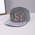 thumbnail image 2 of Breathable Sequin Sports Cap for Men Women Adjustable Casual Baseball Hat, 2 of 4