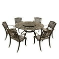 thumbnail image 3 of Outdoor Aluminum 7pc Round Patio Dining Set, Lazy Susan, Six Chairs, 3 of 13