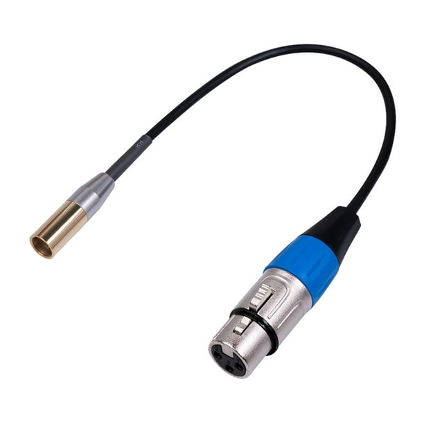 Cable adaptador mini XLR macho de 3 pines a XLR hembra, cables de extensión de audio de 3 metros 03 m