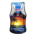 thumbnail image 3 of HaoXianJian Hawaiian Print Mens Sleeveless Tank Tops Workout Gym Shirts Palm Tree Vintage Style Beach Graphic T-Shirt Workout Tank Top Undershirts Plus Size S-4X, 3 of 4