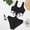 Black, variant on Women's Bikini Solid Set Swimsuit Piece Filled Bra Swimwear Beachwear Bandeau Bikini Bikini Man Bath Bikini Woman Busty Bikini Shapewear Bikini Bikini Conceal Two Piece Swimsuits Bikini Pregnancy Hot