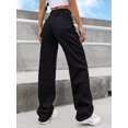 thumbnail image 2 of aPAY Womens Jeans Mid Waisted Straight Long Denim Straight Pants Leg Loose Stretchy Lightweight Tummy Control Regular Size, 2 of 5