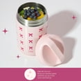 thumbnail image 4 of Frasco para Comida Paris Hilton Acero Inoxidable 470mL Rosa con Diseño de Lazo, 4 of 7