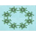 thumbnail image 1 of Ahgly Company Machine Washable Indoor Rectangle Transitional Seafoam Green Area Rugs, 8' x 12', 1 of 7