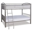 thumbnail image 1 of Conrad Full over Full Metal Bunkbed, Pewter, 1 of 9