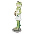 thumbnail image 3 of Alpine Corporation 31"H Frog in White Dress with Flowers Garden Statue, 3 of 13