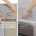 thumbnail image 2 of Soft Sheet Set,Hotel Luxury 1800 Bedding Sheets & Pillowcases,Deep Pocket up to 16 inch Mattress, 2 of 6