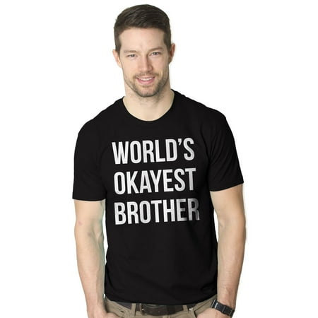 Little Brother Green Car - Mens Worlds Okayest Brother Shirt Funny T shirts Big Brother Sister Gift Idea