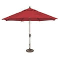 thumbnail image 3 of SimplyShade 11 ft. Catalina Octagon Push Button Tilt Market Umbrella  Black, 3 of 7