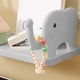 thumbnail image 5 of Estante de Pared con Forma de Elefante, Organizador Mini de Plástico sin Taladro, Gris o Blanco, 29x15x12cm para Cocina Baño Dormitorio Estudio, 5 of 6